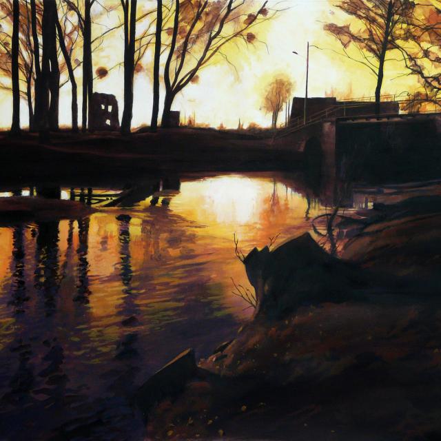 Autun (Bourgogne) - Passerelle sur le Ternin